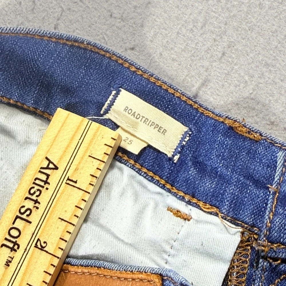 Madewell Roadtripper Skinny Jeans Womens 25 Medium Wash Stretch Denim Blue Pants